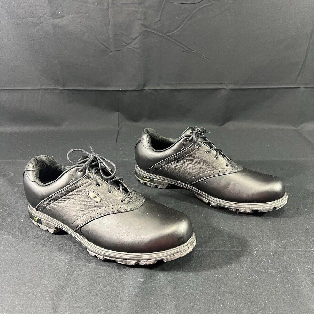 New Balance 1275 Men's 13 Golf Shoes MG1275B ABZORB Black Leather Golfing Shoe